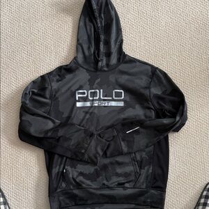 Polo Sport Black Hoodie